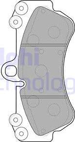 Delphi LP2057 - Kit de plaquettes de frein, frein à disque cwaw.fr