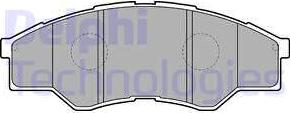 Delphi LP2060 - Kit de plaquettes de frein, frein à disque cwaw.fr