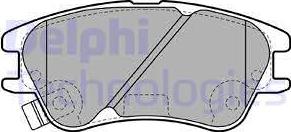 Delphi LP2062 - Kit de plaquettes de frein, frein à disque cwaw.fr