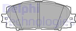 Delphi LP2006 - Kit de plaquettes de frein, frein à disque cwaw.fr