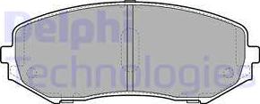 Delphi LP2001-18B1 - Kit de plaquettes de frein, frein à disque cwaw.fr