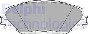 Delphi LP2003 - Kit de plaquettes de frein, frein à disque cwaw.fr