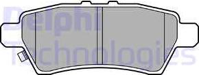 Delphi LP2016-18B1 - Kit de plaquettes de frein, frein à disque cwaw.fr