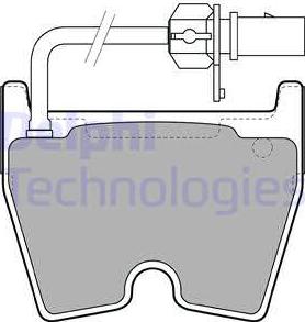 Delphi LP2089 - Kit de plaquettes de frein, frein à disque cwaw.fr