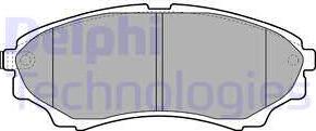 Delphi LP2036 - Kit de plaquettes de frein, frein à disque cwaw.fr