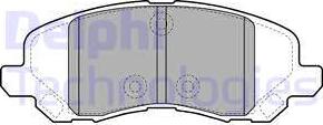 Delphi LP2038 - Kit de plaquettes de frein, frein à disque cwaw.fr