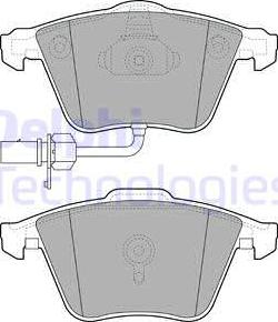 Delphi LP2032 - Kit de plaquettes de frein, frein à disque cwaw.fr