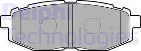 Delphi LP2076 - Kit de plaquettes de frein, frein à disque cwaw.fr