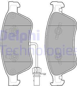 Delphi LP2072 - Kit de plaquettes de frein, frein à disque cwaw.fr