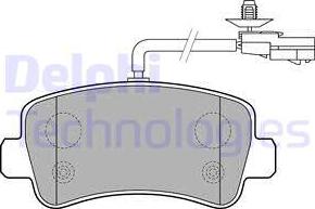 Delphi LP2191 - Kit de plaquettes de frein, frein à disque cwaw.fr