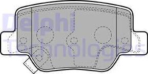 Delphi LP2193 - Kit de plaquettes de frein, frein à disque cwaw.fr