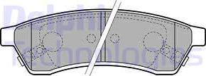 Delphi LP2197-18B1 - Kit de plaquettes de frein, frein à disque cwaw.fr