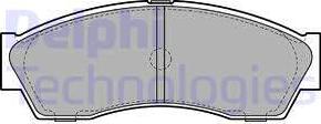 Delphi LP2159 - Kit de plaquettes de frein, frein à disque cwaw.fr