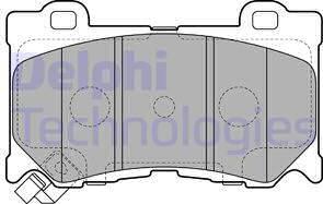 Delphi LP2156 - Kit de plaquettes de frein, frein à disque cwaw.fr