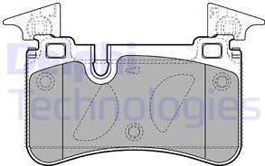 Delphi LP2151-18B1 - Kit de plaquettes de frein, frein à disque cwaw.fr