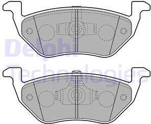 Delphi LP2158 - Kit de plaquettes de frein, frein à disque cwaw.fr