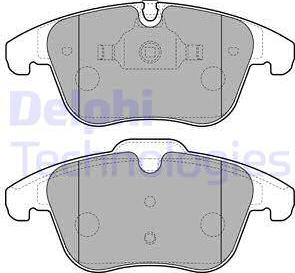 Delphi LP2165-18B1 - Kit de plaquettes de frein, frein à disque cwaw.fr