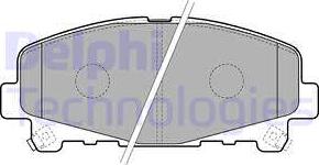 Delphi LP2166 - Kit de plaquettes de frein, frein à disque cwaw.fr