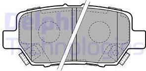 Delphi LP2160 - Kit de plaquettes de frein, frein à disque cwaw.fr