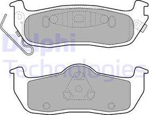 Delphi LP2109 - Kit de plaquettes de frein, frein à disque cwaw.fr