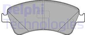 Delphi LP2104 - Kit de plaquettes de frein, frein à disque cwaw.fr