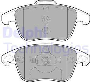 Delphi LP2100-18B1 - Kit de plaquettes de frein, frein à disque cwaw.fr