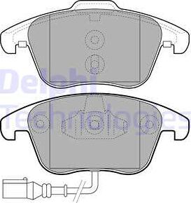 Delphi LP2110 - Kit de plaquettes de frein, frein à disque cwaw.fr