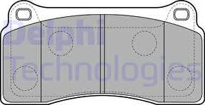 Delphi LP2113 - Kit de plaquettes de frein, frein à disque cwaw.fr