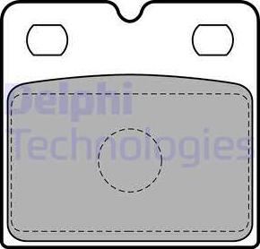 Delphi LP2112-18B1 - Kit de plaquettes de frein, frein à disque cwaw.fr