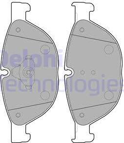 Delphi LP2189 - Kit de plaquettes de frein, frein à disque cwaw.fr