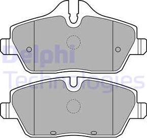 Delphi LP2186 - Kit de plaquettes de frein, frein à disque cwaw.fr