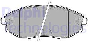 Delphi LP2183 - Kit de plaquettes de frein, frein à disque cwaw.fr