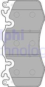 Delphi LP2187 - Kit de plaquettes de frein, frein à disque cwaw.fr