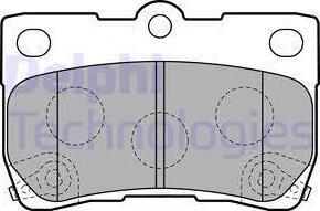 Delphi LP2130 - Kit de plaquettes de frein, frein à disque cwaw.fr