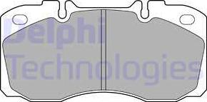 Delphi LP2138 - Kit de plaquettes de frein, frein à disque cwaw.fr