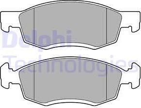 Delphi LP2137 - Kit de plaquettes de frein, frein à disque cwaw.fr