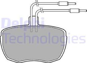 Delphi LP213 - Kit de plaquettes de frein, frein à disque cwaw.fr