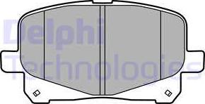 Delphi LP2129 - Kit de plaquettes de frein, frein à disque cwaw.fr