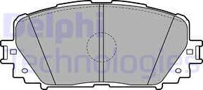 Delphi LP2123 - Kit de plaquettes de frein, frein à disque cwaw.fr