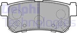 Delphi LP2127 - Kit de plaquettes de frein, frein à disque cwaw.fr