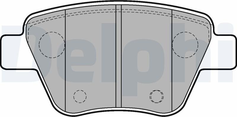 Delphi LP2178-17B1 - Kit de plaquettes de frein, frein à disque cwaw.fr