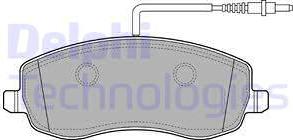 Delphi LP2173 - Kit de plaquettes de frein, frein à disque cwaw.fr