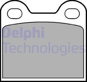 Delphi LP21 - Kit de plaquettes de frein, frein à disque cwaw.fr