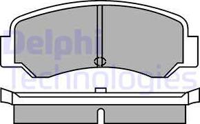 Delphi LP287 - Kit de plaquettes de frein, frein à disque cwaw.fr