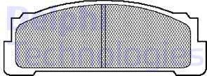 Delphi LP28 - Kit de plaquettes de frein, frein à disque cwaw.fr