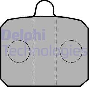 Delphi LP235 - Kit de plaquettes de frein, frein à disque cwaw.fr