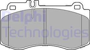 Delphi LP2304 - Kit de plaquettes de frein, frein à disque cwaw.fr