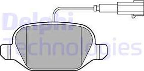 Delphi LP2302-18B1 - Kit de plaquettes de frein, frein à disque cwaw.fr