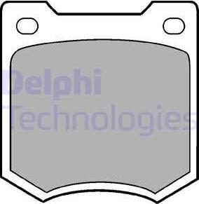 Delphi LP23 - Kit de plaquettes de frein, frein à disque cwaw.fr