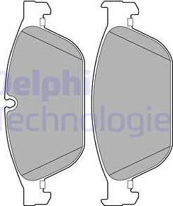 Delphi LP2292 - Kit de plaquettes de frein, frein à disque cwaw.fr